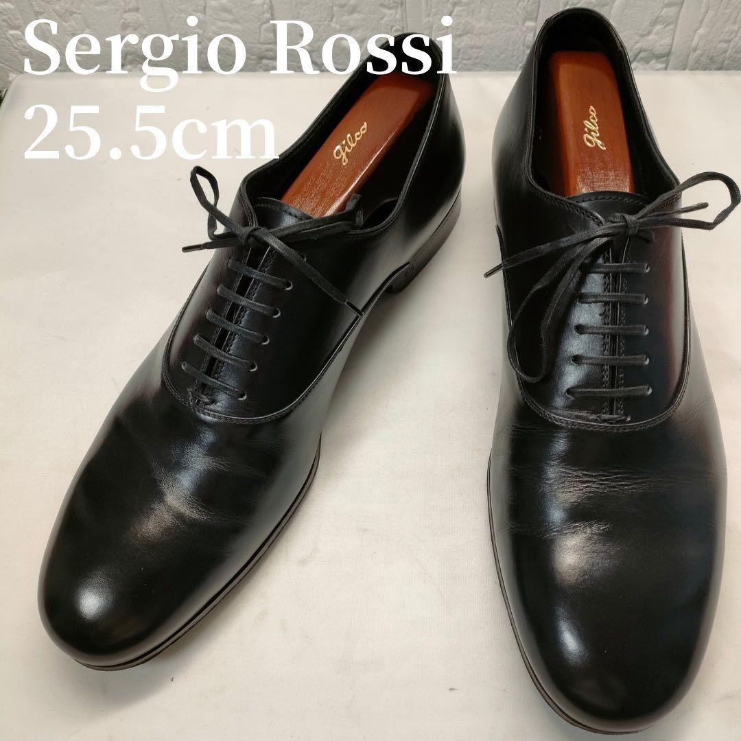 Sergio Rossi　セルジオロッシ　プレーントゥ　ブラック　25.5cm