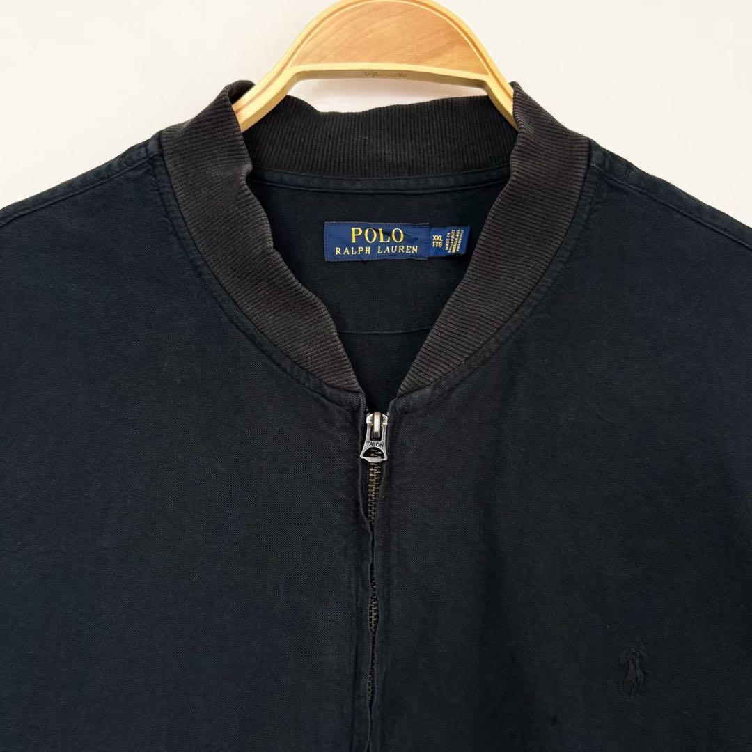 POLO Ralph Lauren コットンフライトジャケット ブラックS24b