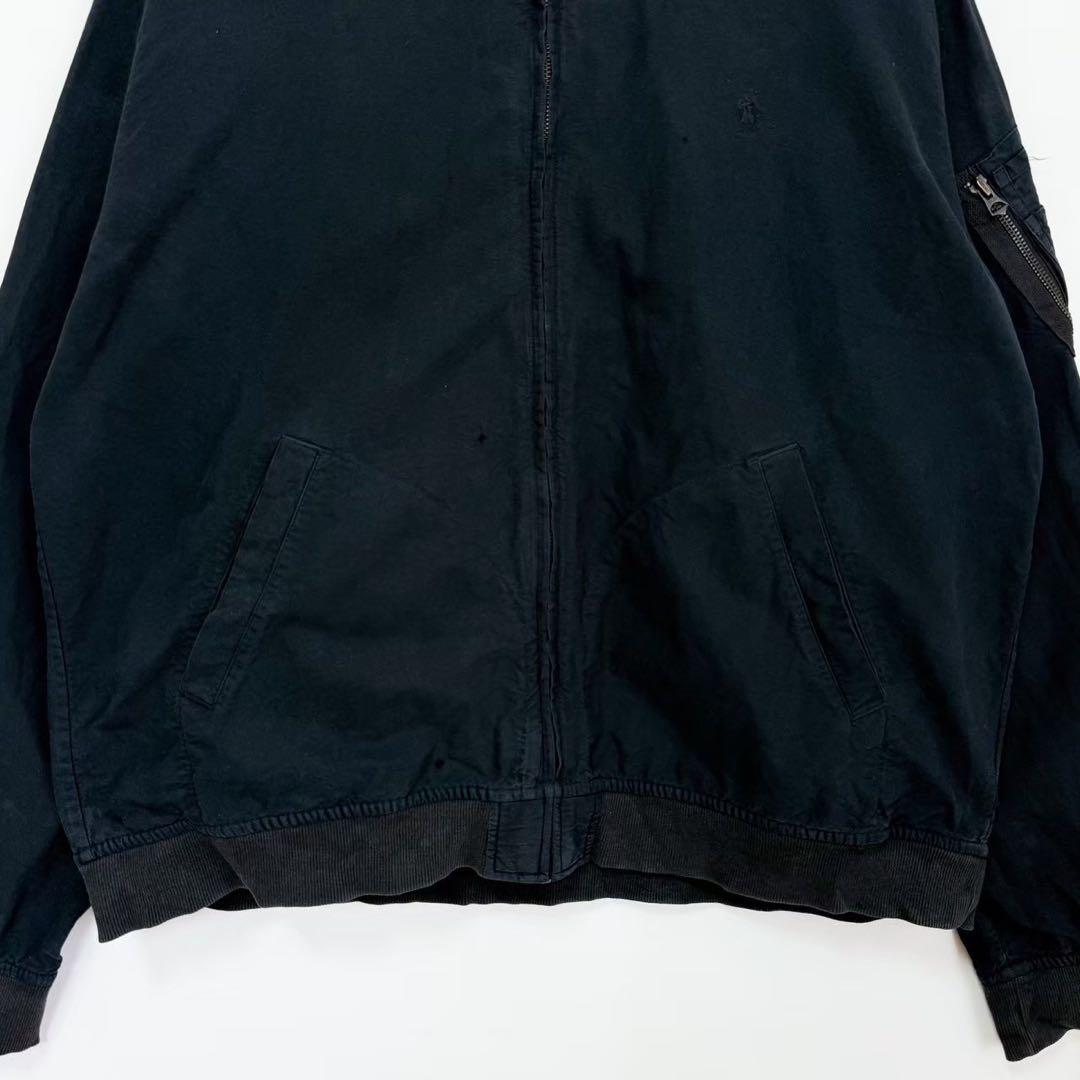 POLO Ralph Lauren コットンフライトジャケット ブラックS24b