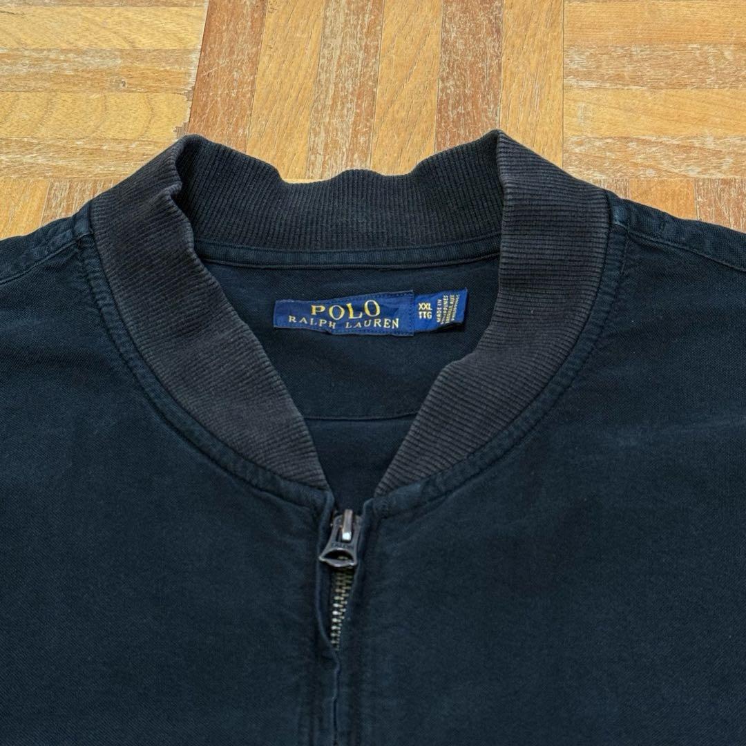POLO Ralph Lauren コットンフライトジャケット ブラックS24b