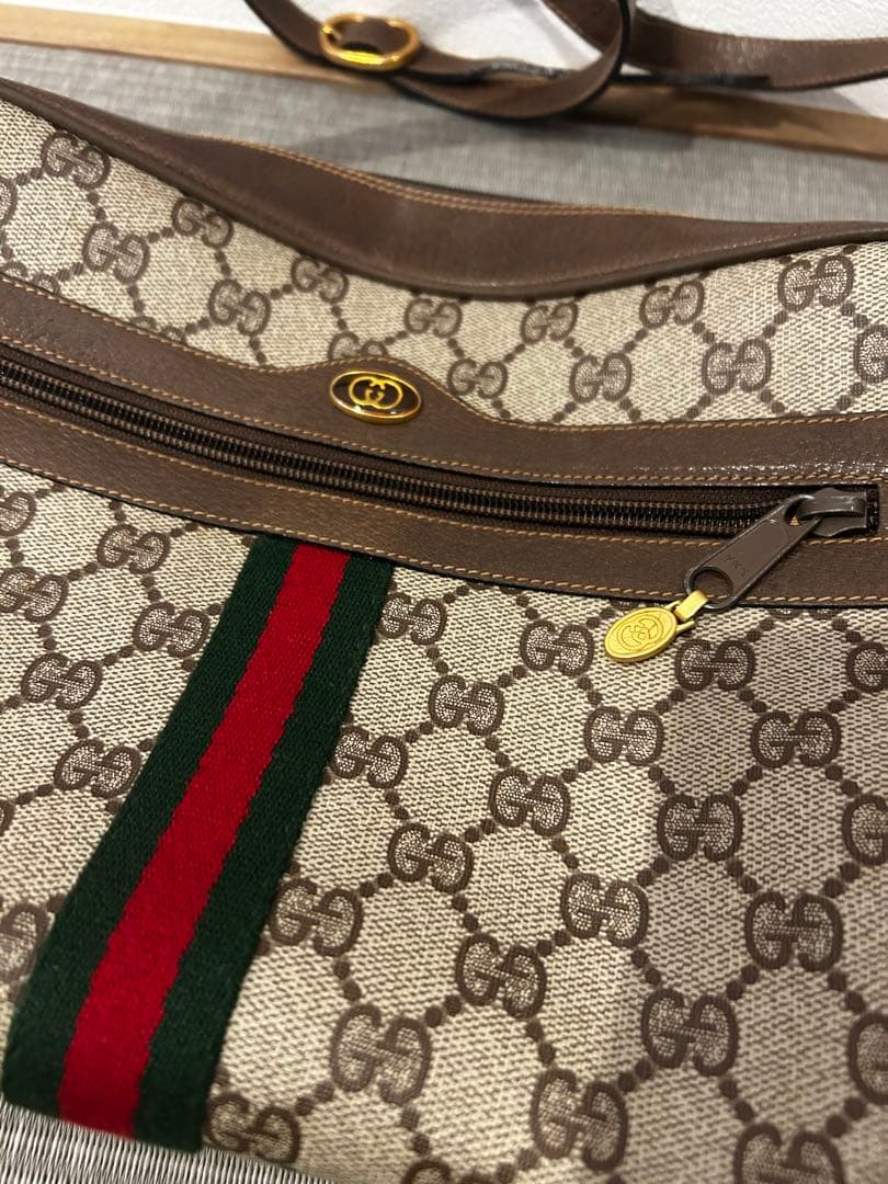 美品　GUCCI　グッチ　オールドグッチ　シェリーライン　ショルダーバッグ　レア