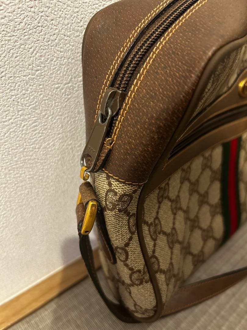 美品　GUCCI　グッチ　オールドグッチ　シェリーライン　ショルダーバッグ　レア