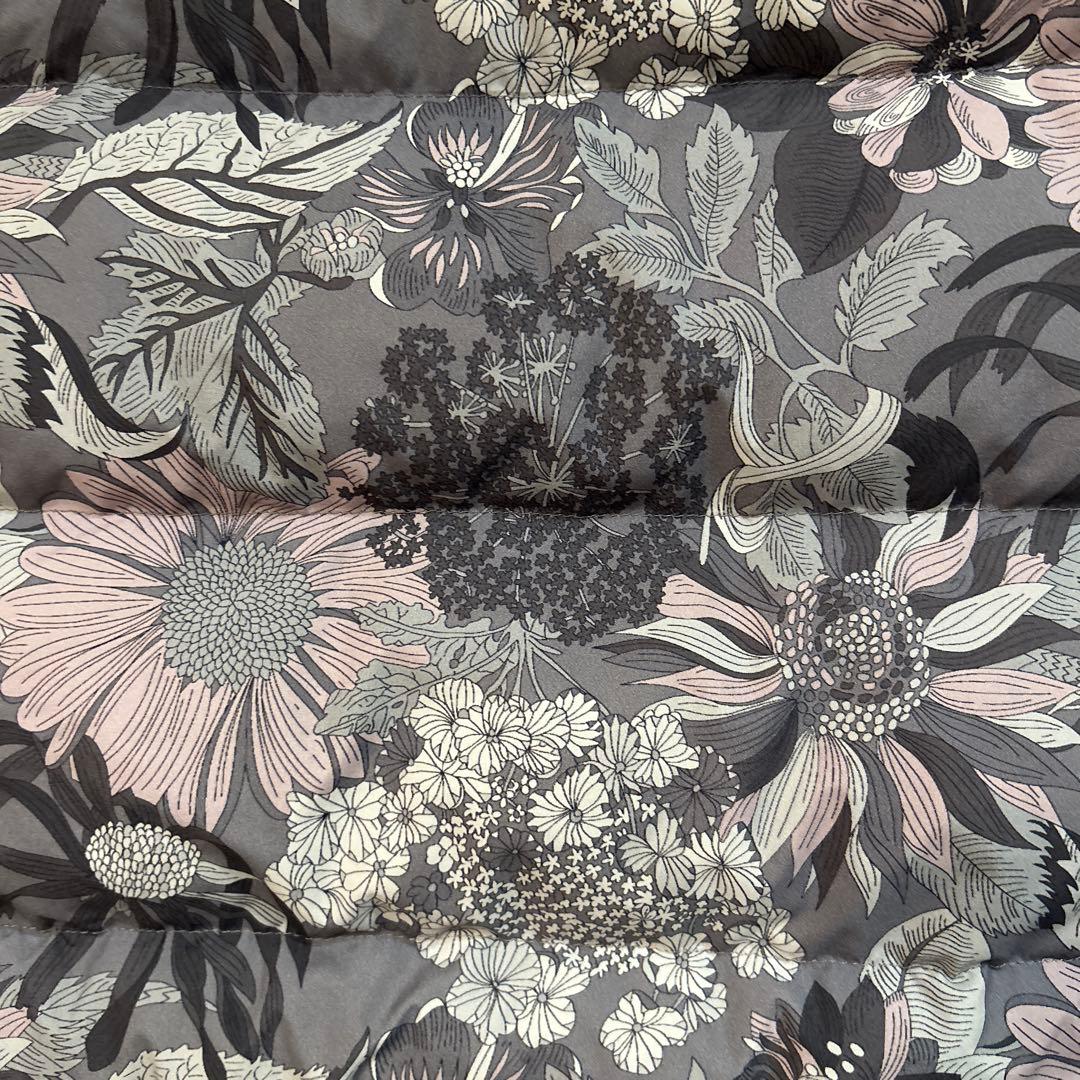 パール　ミズノ× リバティ　フード付き　ダウンベスト