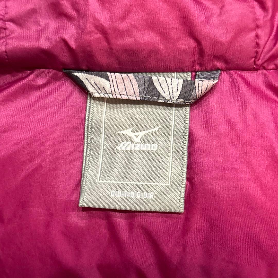 パール　ミズノ× リバティ　フード付き　ダウンベスト