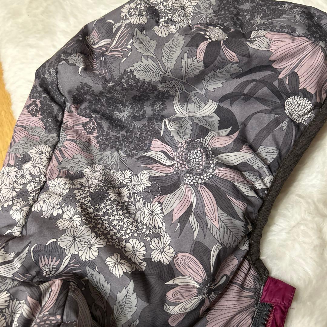 パール　ミズノ× リバティ　フード付き　ダウンベスト