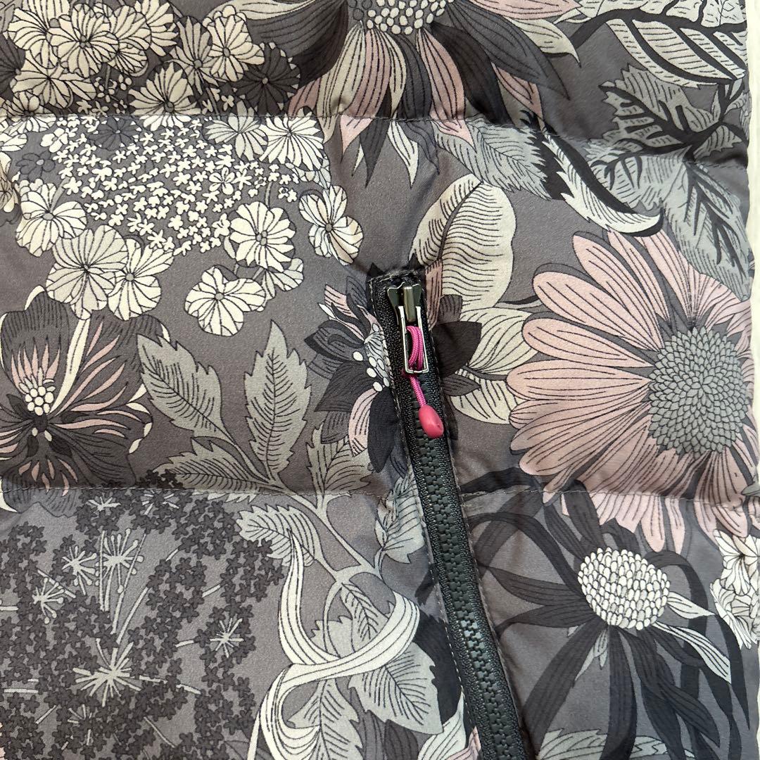 パール　ミズノ× リバティ　フード付き　ダウンベスト