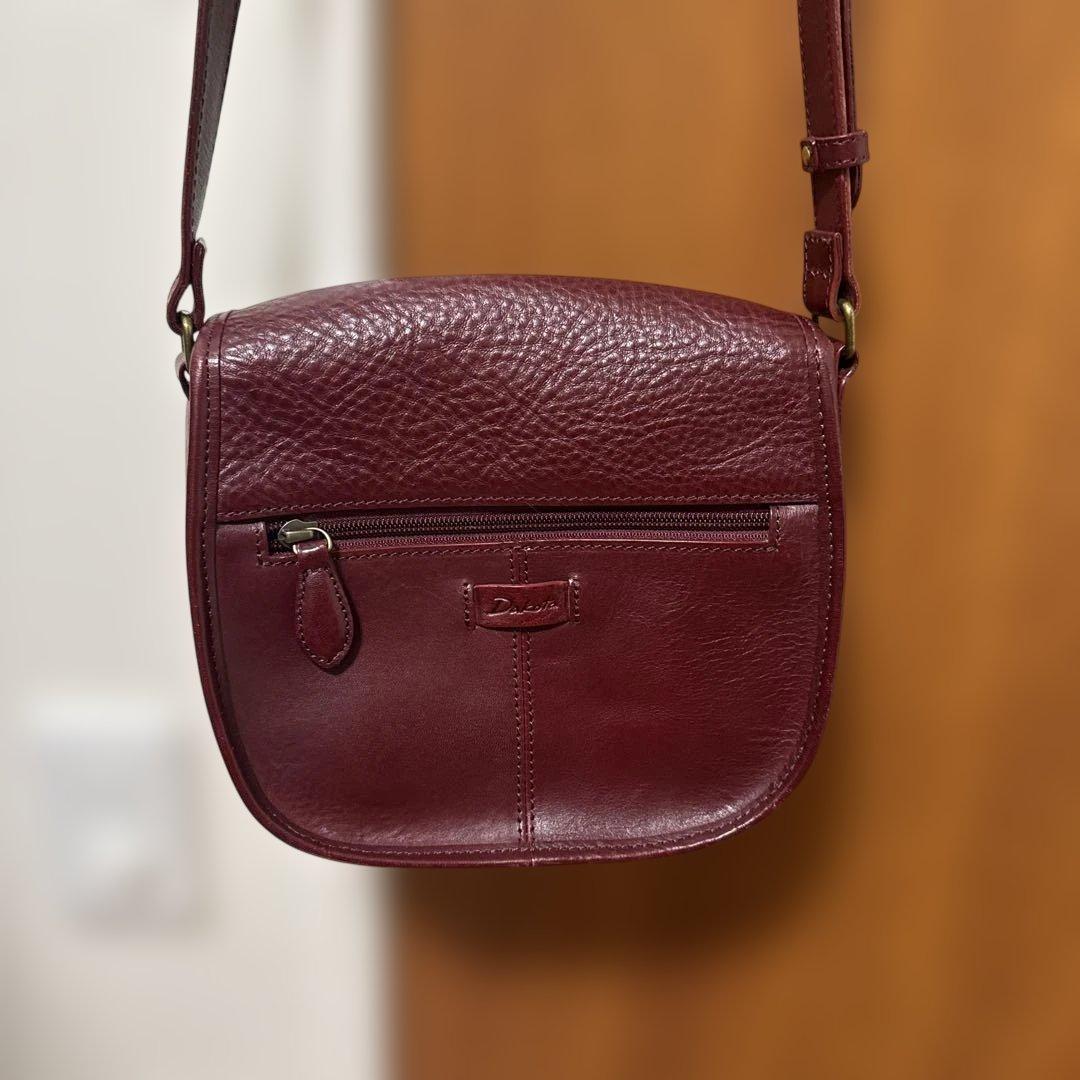ゆべし×Dakotaショルダーバッグ トゥルネ　ワイン