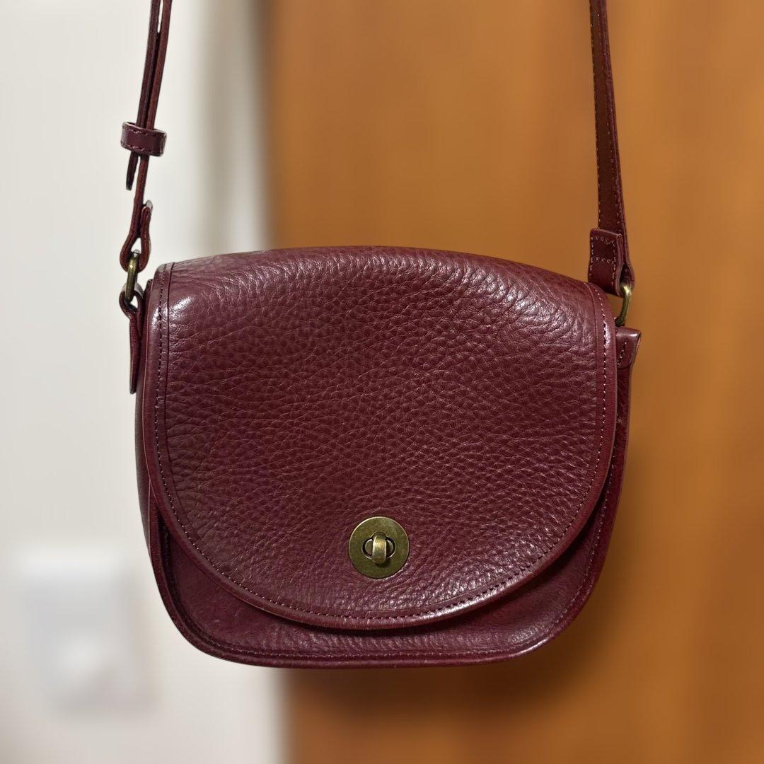 ゆべし×Dakotaショルダーバッグ トゥルネ　ワイン