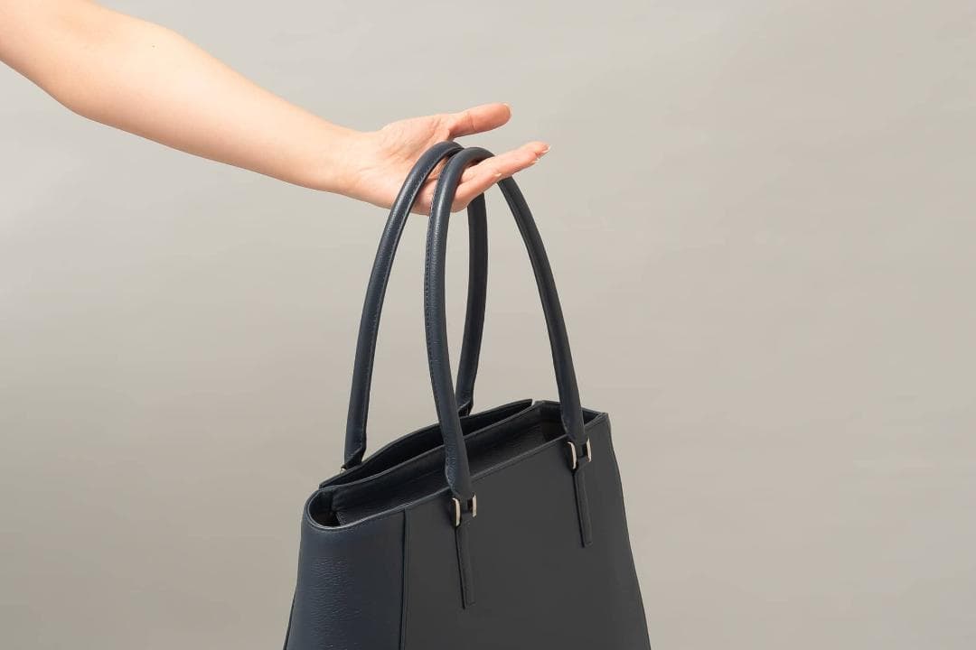 新品★ビジネスレザーファクトリー ビジネストートバッグ トラピゾイド ベージュ