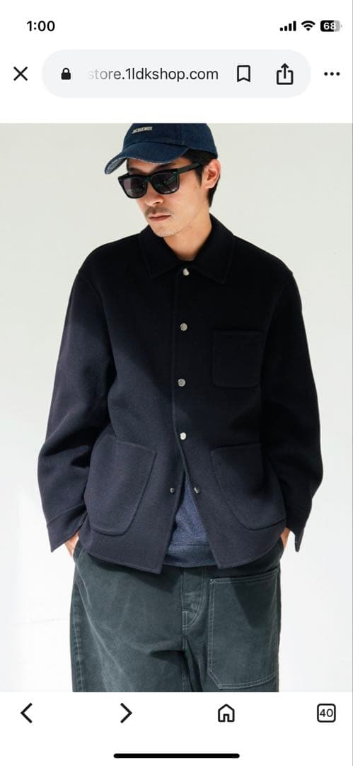 ジャケット・アウター UNIVERSAL PRODUCTSWOOL REVER WORK JACKET