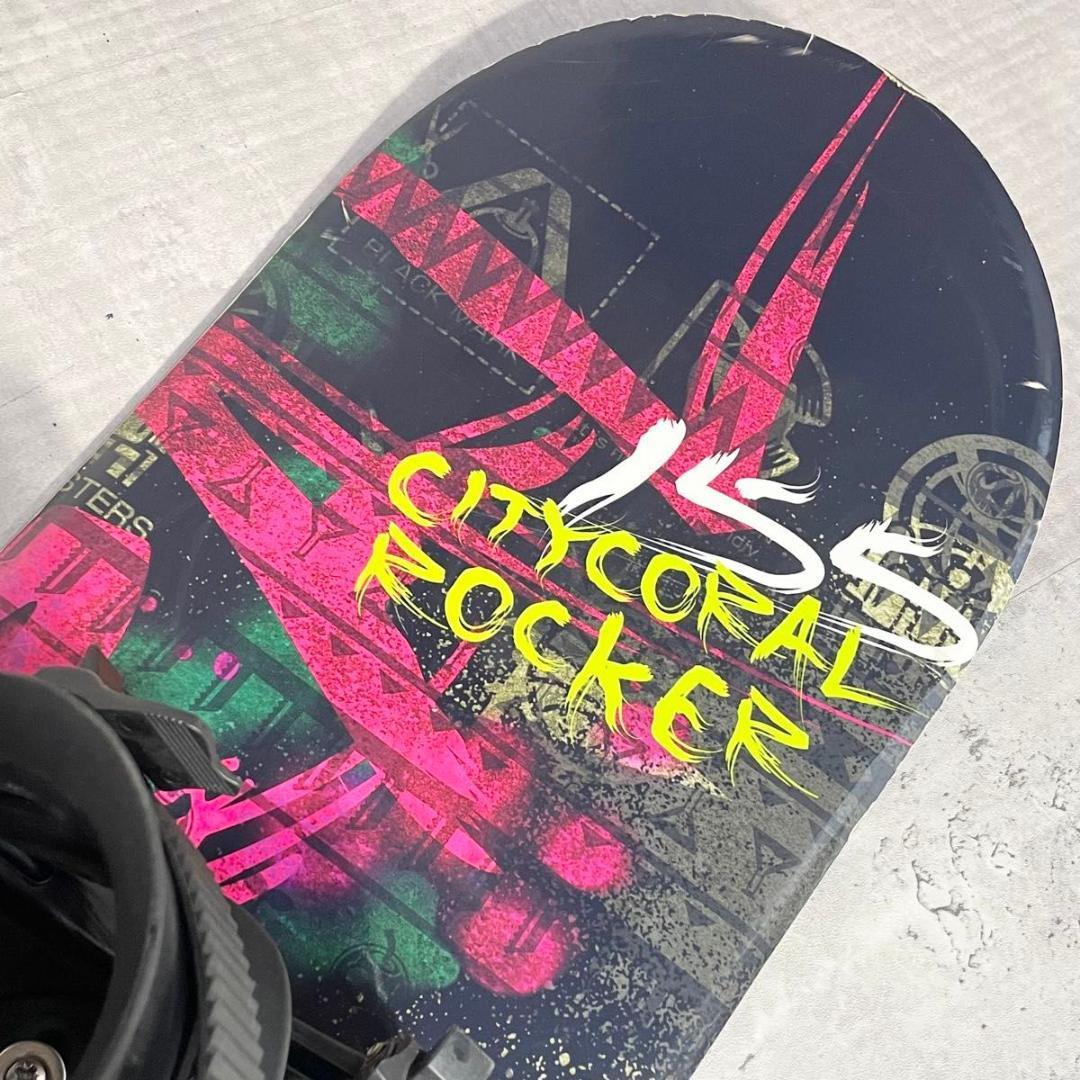 スノーボードセット キスマーク CITYCORALROCKER 2点 155cm