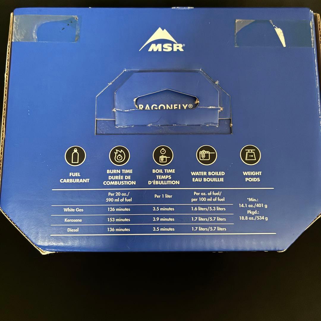 MSR ドラゴンフライ シングルバーナー/フューエルボトル20oz（591ml）