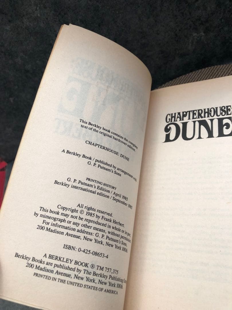 洋書 CHAPTERHOUSE: DUNE FRANK HERBERT