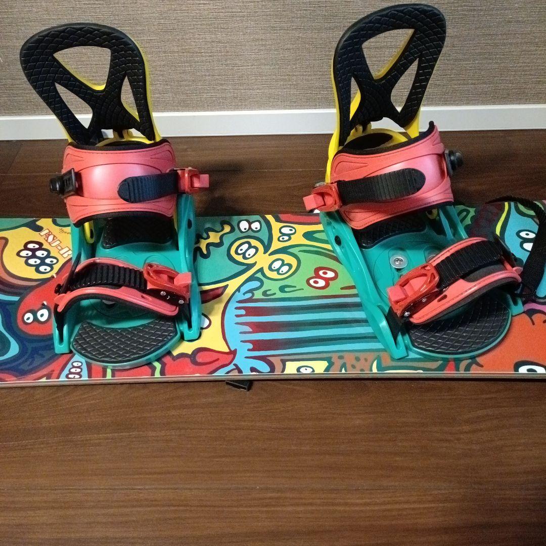 キッズ用120センチ　　カラフル スノーボード ビンディング