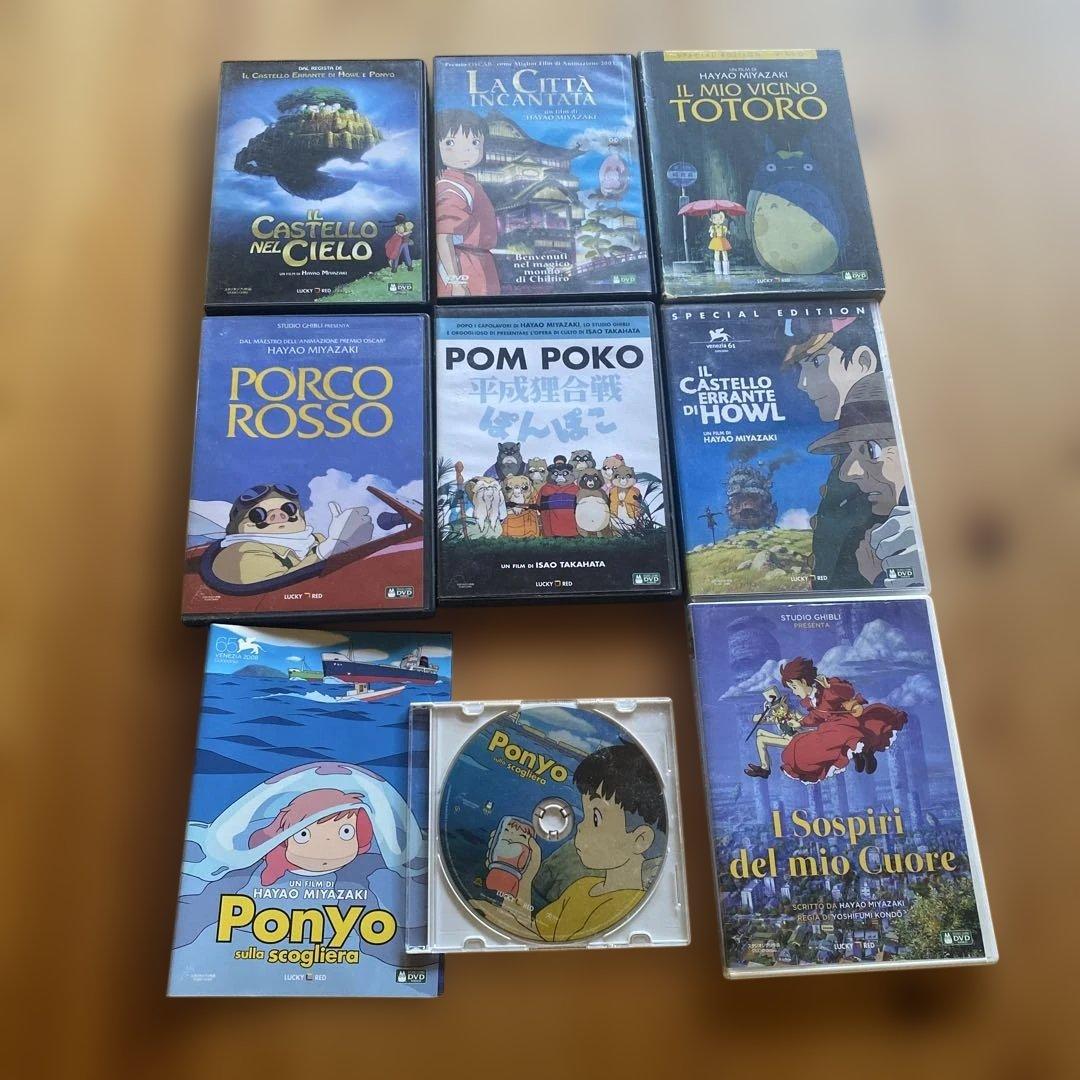 イタリア語版 スタジオジブリシリーズDVDまとめ