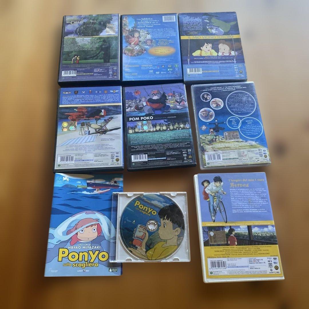 イタリア語版 スタジオジブリシリーズDVDまとめ