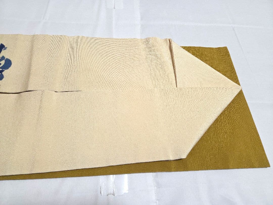 A◆着物くつろぎ いろは唄 縮緬 太鼓 正絹 カジュアルな名古屋帯