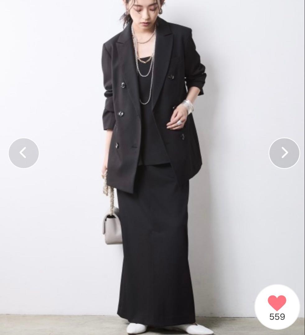 【セットアップ対応】ダブルテーラードジャケット＜大きいサイズ＞シックスタイル