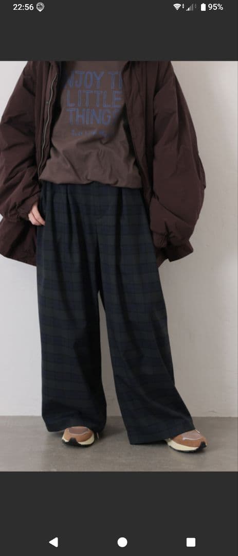 今季完売　ジャーナルスタンダードラックス　TW2タックパンツ ネイビー