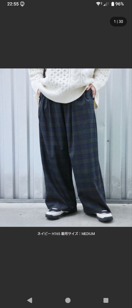 今季完売　ジャーナルスタンダードラックス　TW2タックパンツ ネイビー