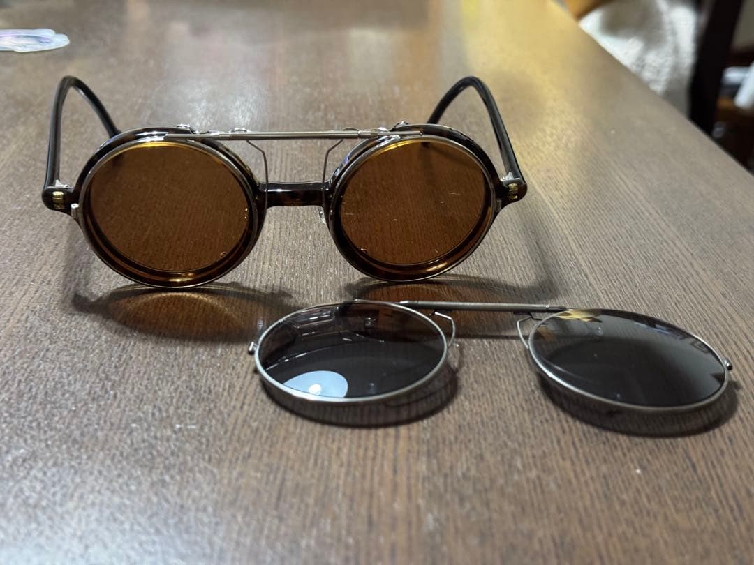 【美品】白山眼鏡店　FLIP-UP FRONT(べっ甲フレーム)