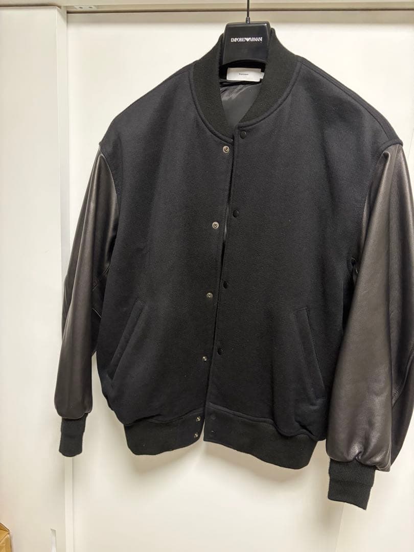 ジャケット・アウター Graphpaper Light Melton Stadium jacket