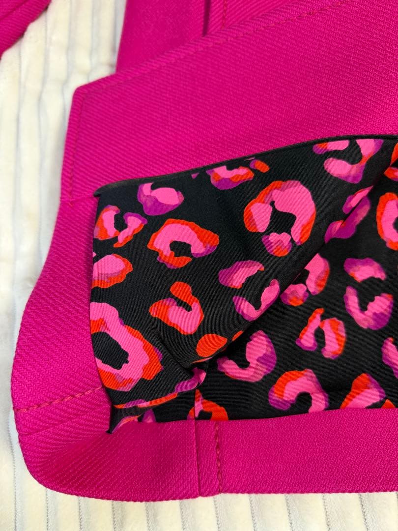 Kate spade NEW YORK ロングコート ピンクリボンウール100％