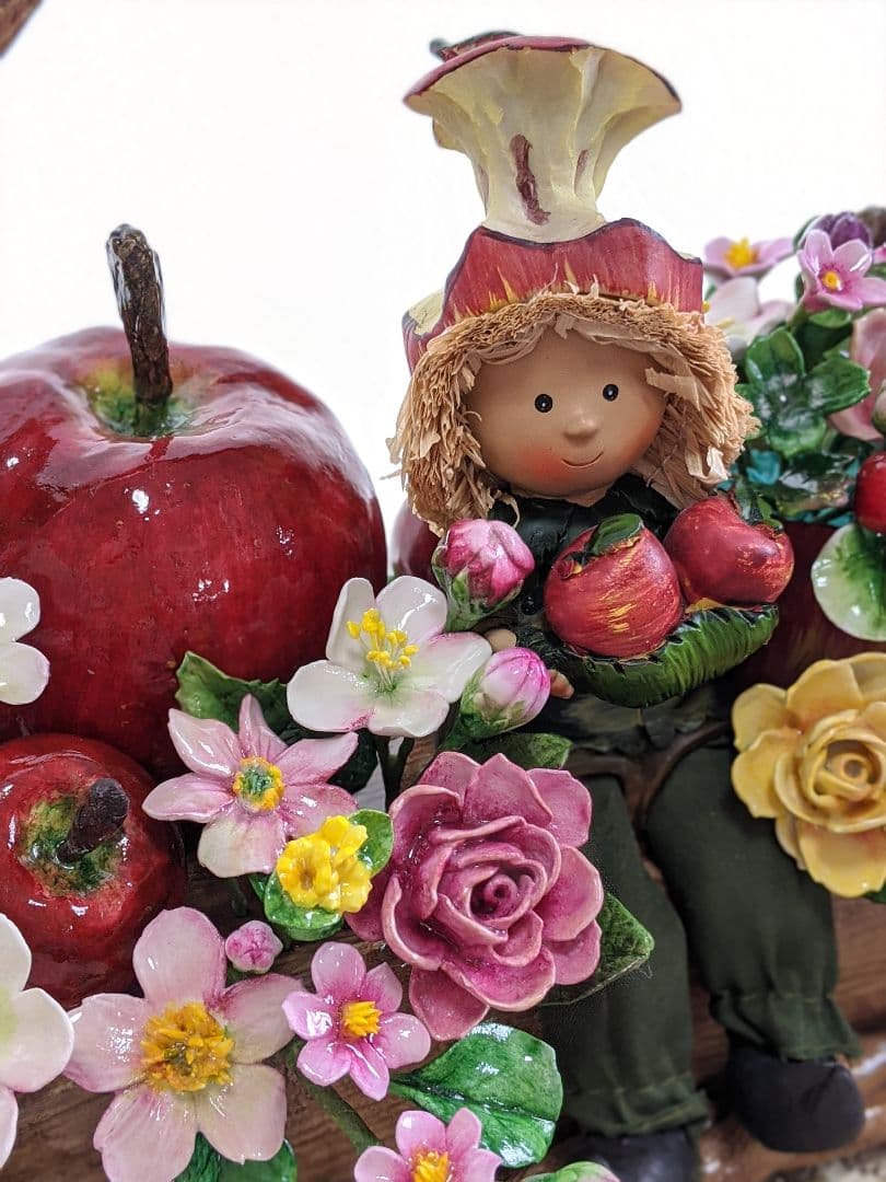 ひろりん様3点おまとめ♡クレイフラワー♡バスケット型フラワーアレンジメント