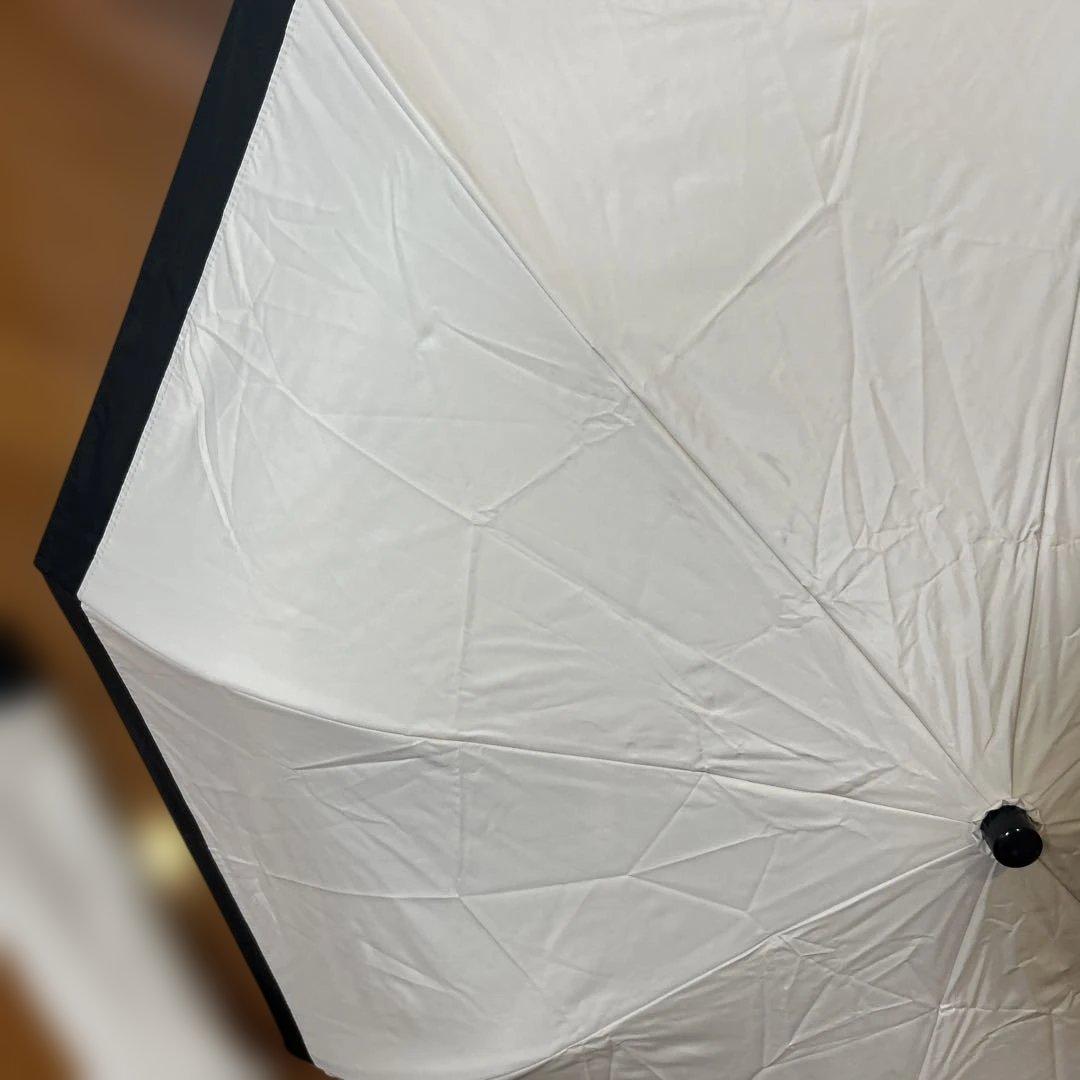 芦屋ロサブラン　日傘　２段折　ミドル　コンビ　曲がり手元　大きめ　簡単開閉