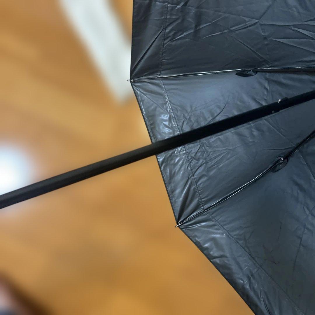 芦屋ロサブラン　日傘　２段折　ミドル　コンビ　曲がり手元　大きめ　簡単開閉