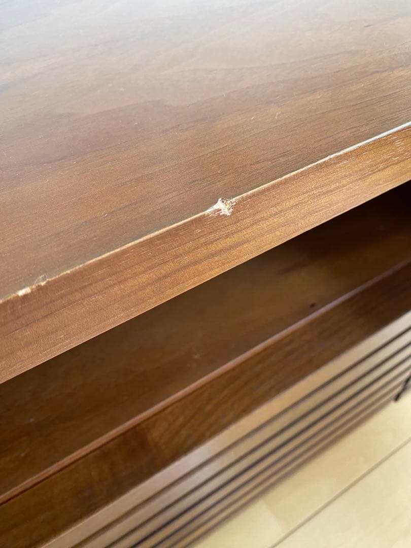 【幅160】テレビボード　モダン　ローボード　ウォルナット