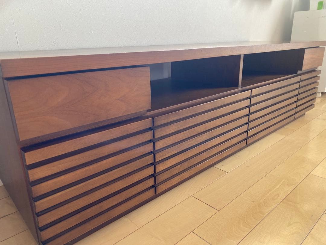 【幅160】テレビボード　モダン　ローボード　ウォルナット