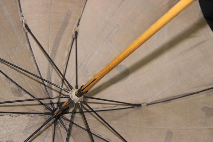 小宮商店 KOMIYA 柿渋染め 長傘 日傘 高級日傘 麻100％ パラソル ④