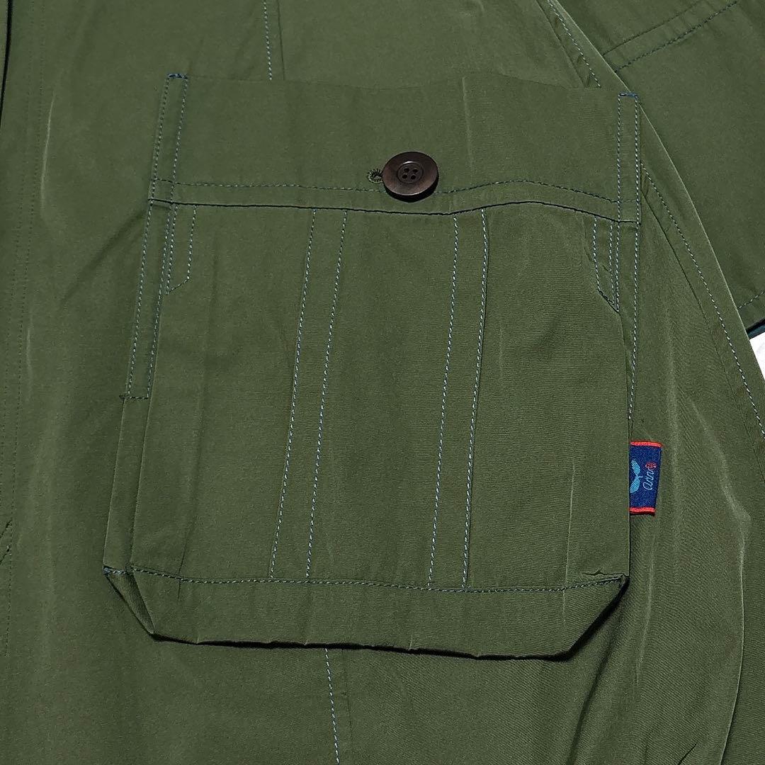 ✨美品✨ann吉　センソユニコ　リバーシブル　コート　ステッチ　ロング　ナイロン