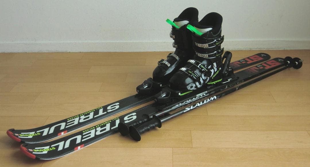 ■■11月限定■送料無料■STREULEジュニア用スキーセット140/24.5■