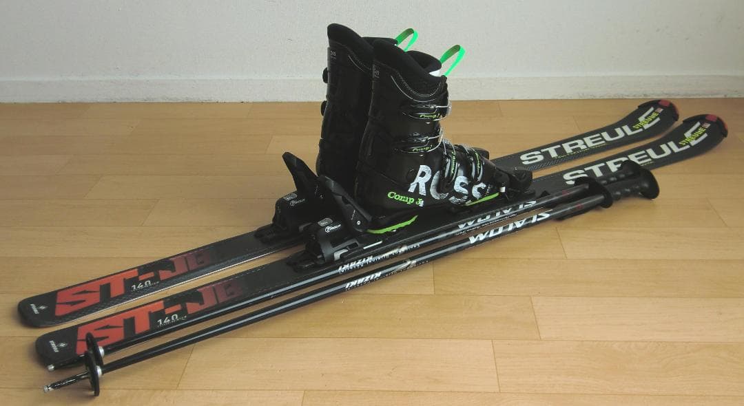■■11月限定■送料無料■STREULEジュニア用スキーセット140/24.5■
