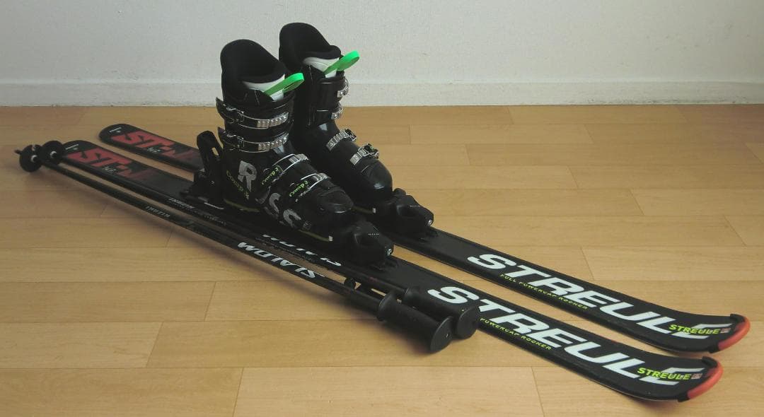 ■■11月限定■送料無料■STREULEジュニア用スキーセット140/24.5■