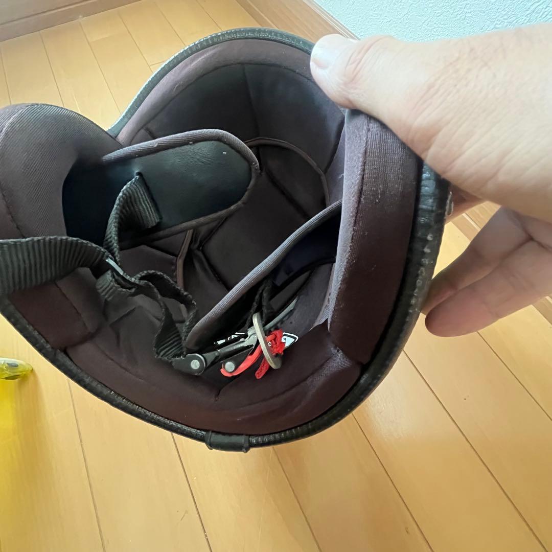 グラフィック　ヘルメット　フリーサイズ　バブルシールド付き　ビンテージ