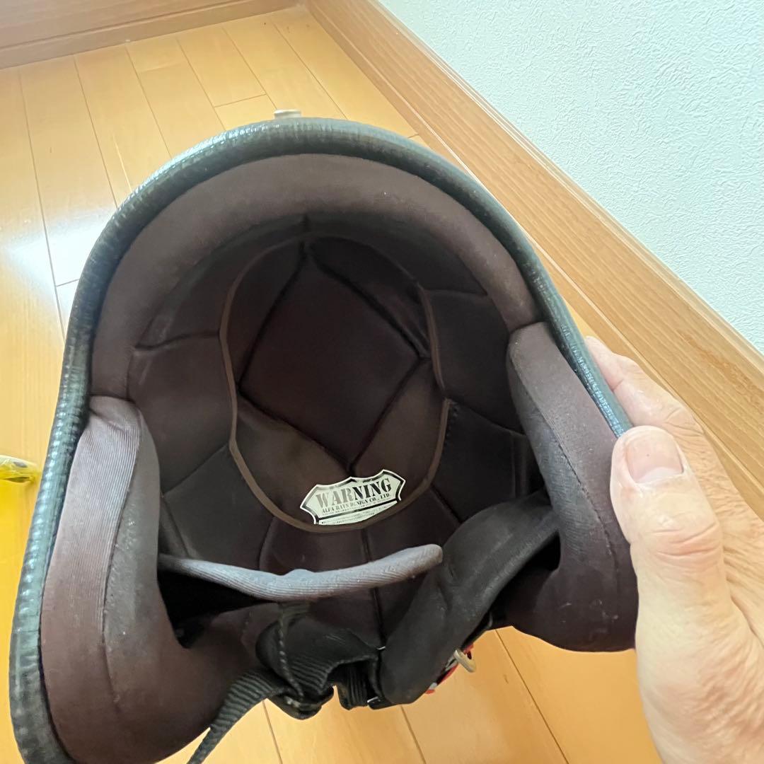 グラフィック　ヘルメット　フリーサイズ　バブルシールド付き　ビンテージ