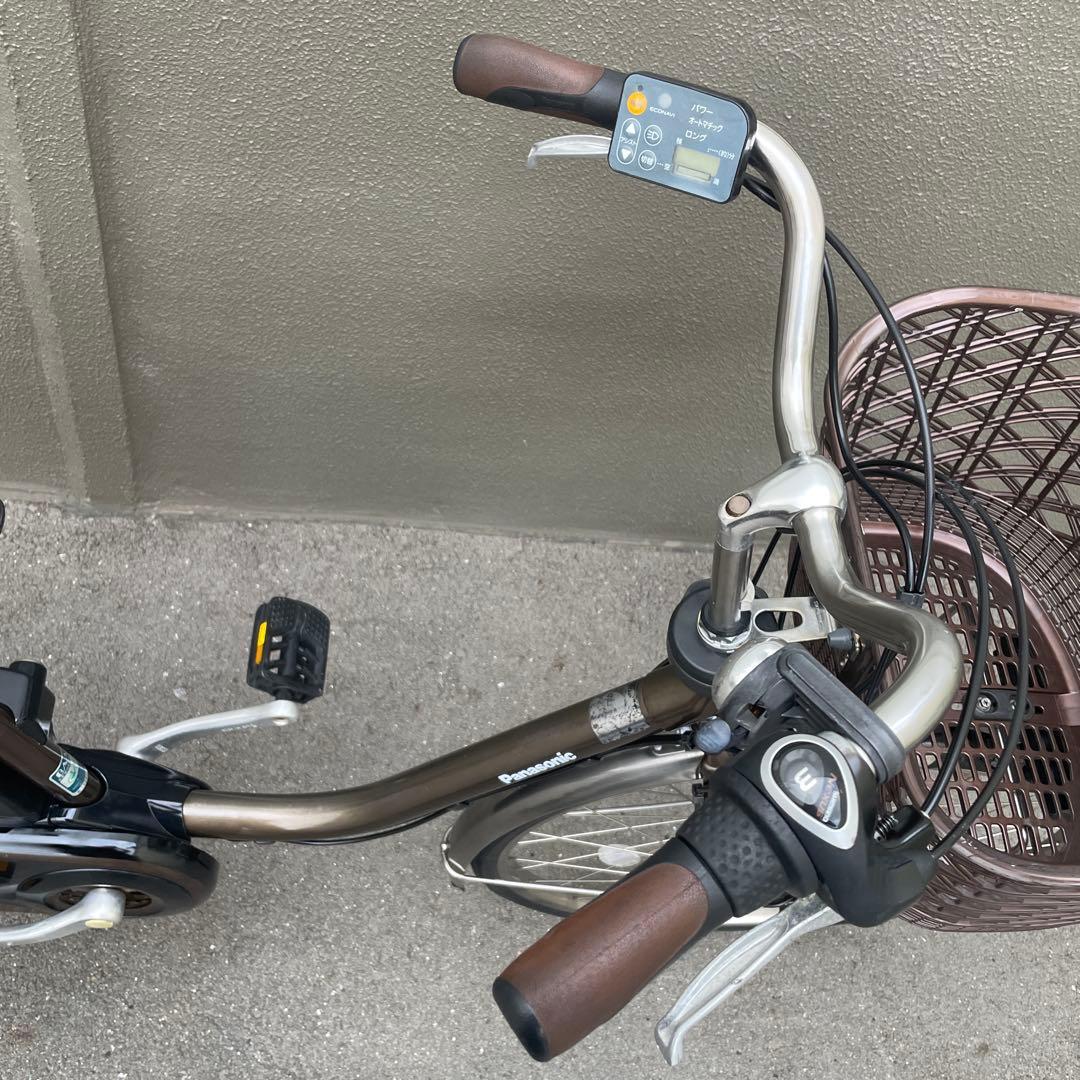 パナソニック電動アシスト自転車26インチ8.9Ah ブラウン
