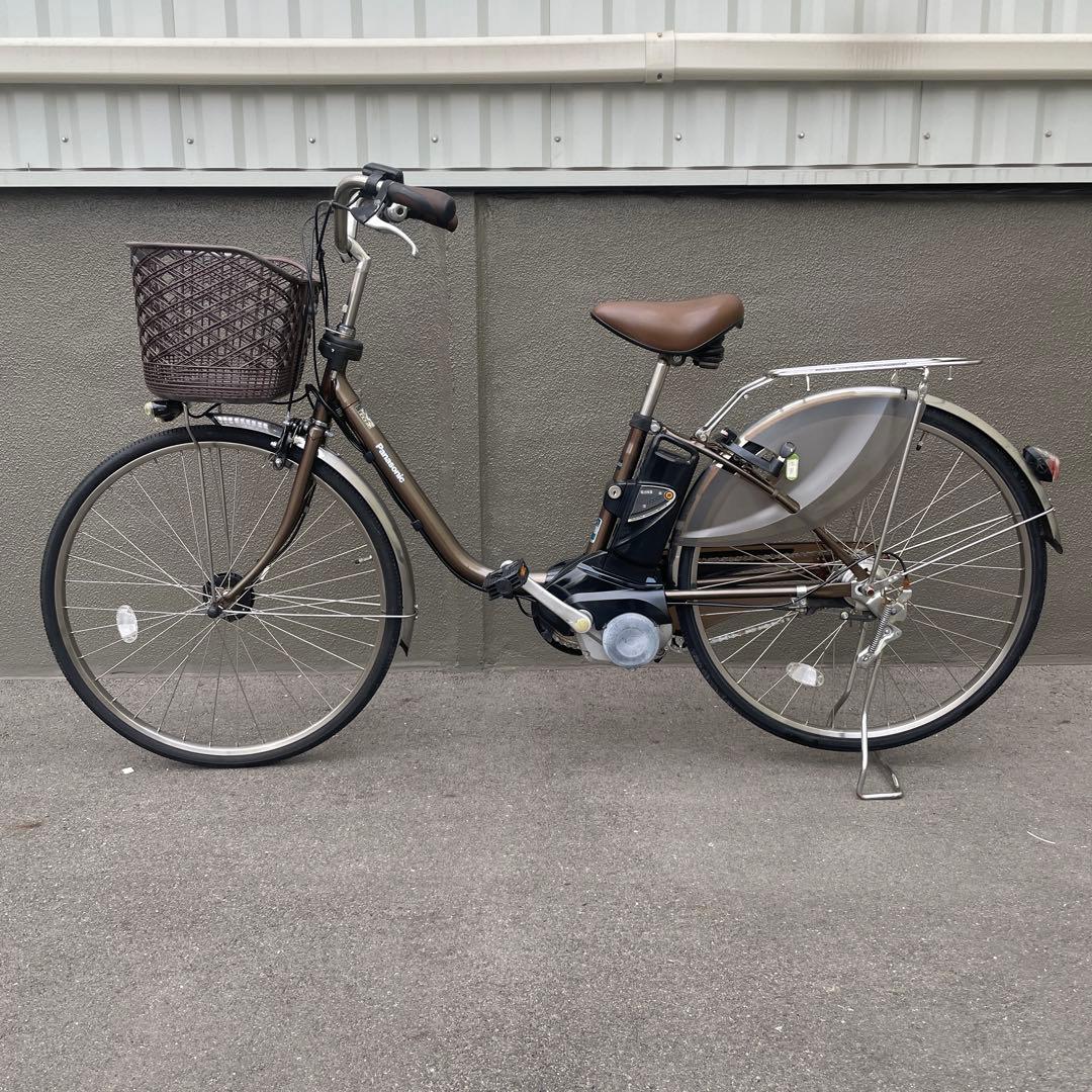 パナソニック電動アシスト自転車26インチ8.9Ah ブラウン