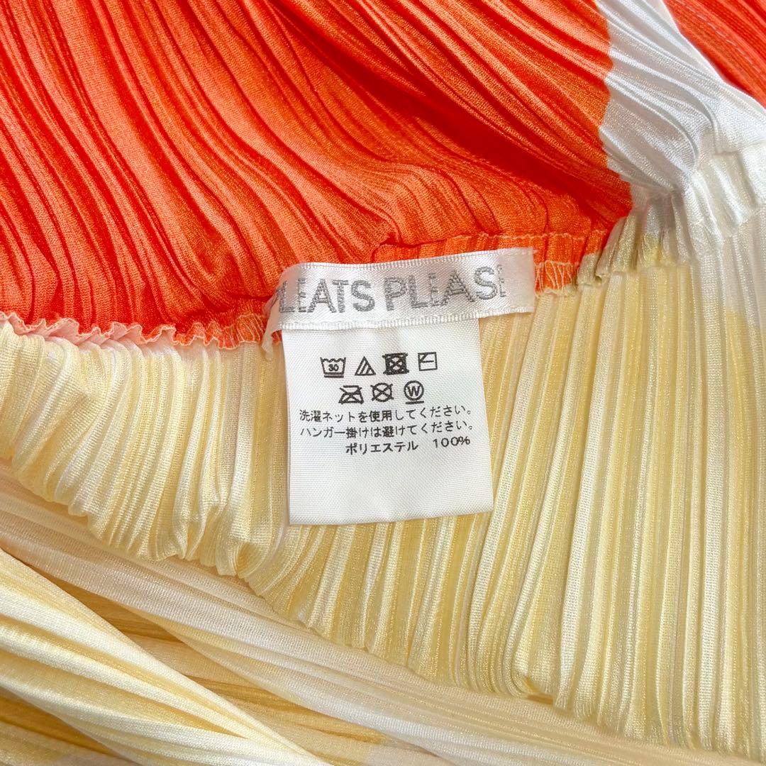 極美品 PLEATS PLEASE バウンス カットソー 3 総柄 横プリーツ