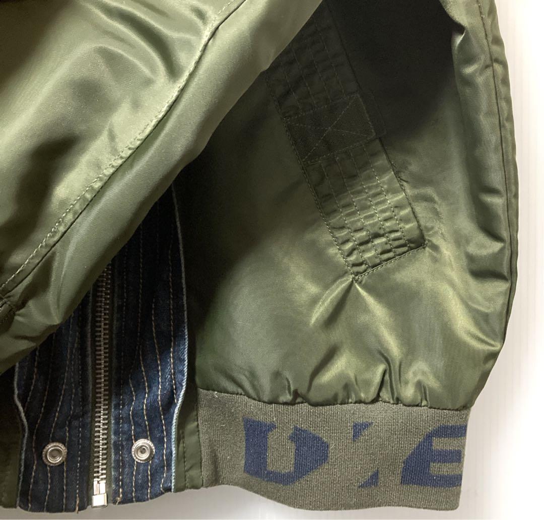 DIESEL 定価 約6万円 内側キルティング MA-1 表記サイズM