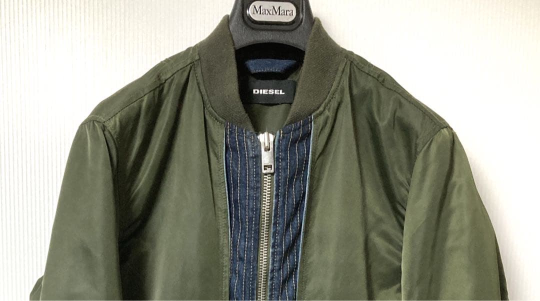 DIESEL 定価 約6万円 内側キルティング MA-1 表記サイズM