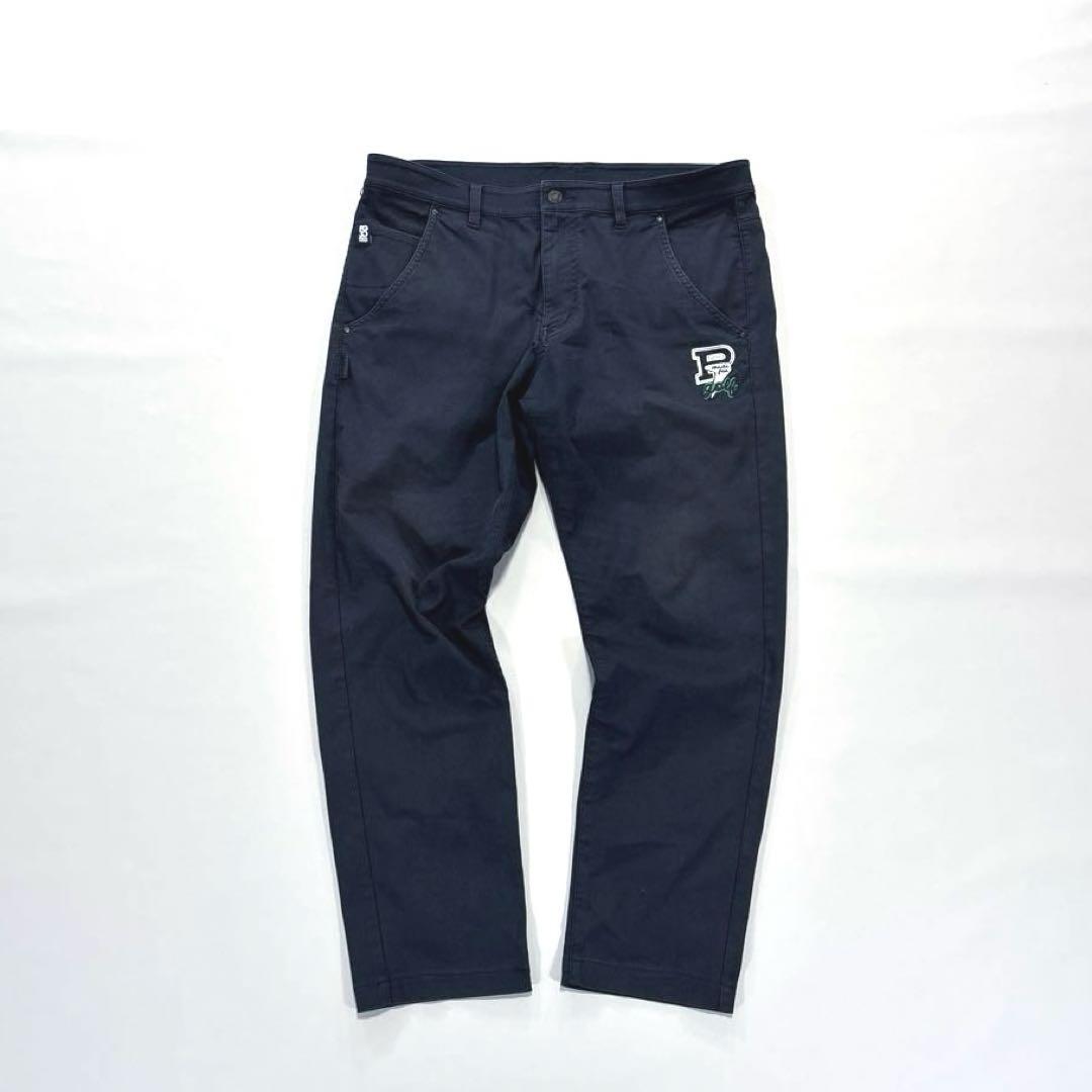 パーリーゲイツ　3L 大きいサイズ7 ロングパンツ　30周年モデル　ネイビー