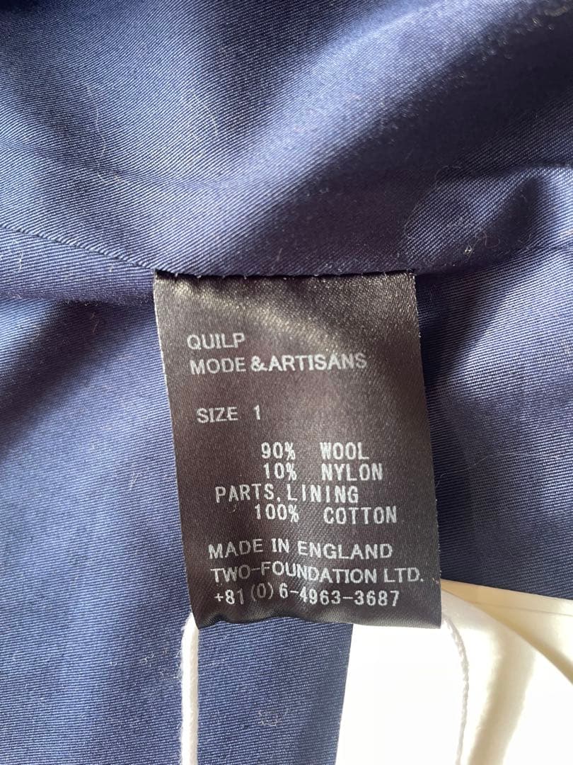 【新品未使用】QUILP MODE&ARTISANS ウールコート サイズ1