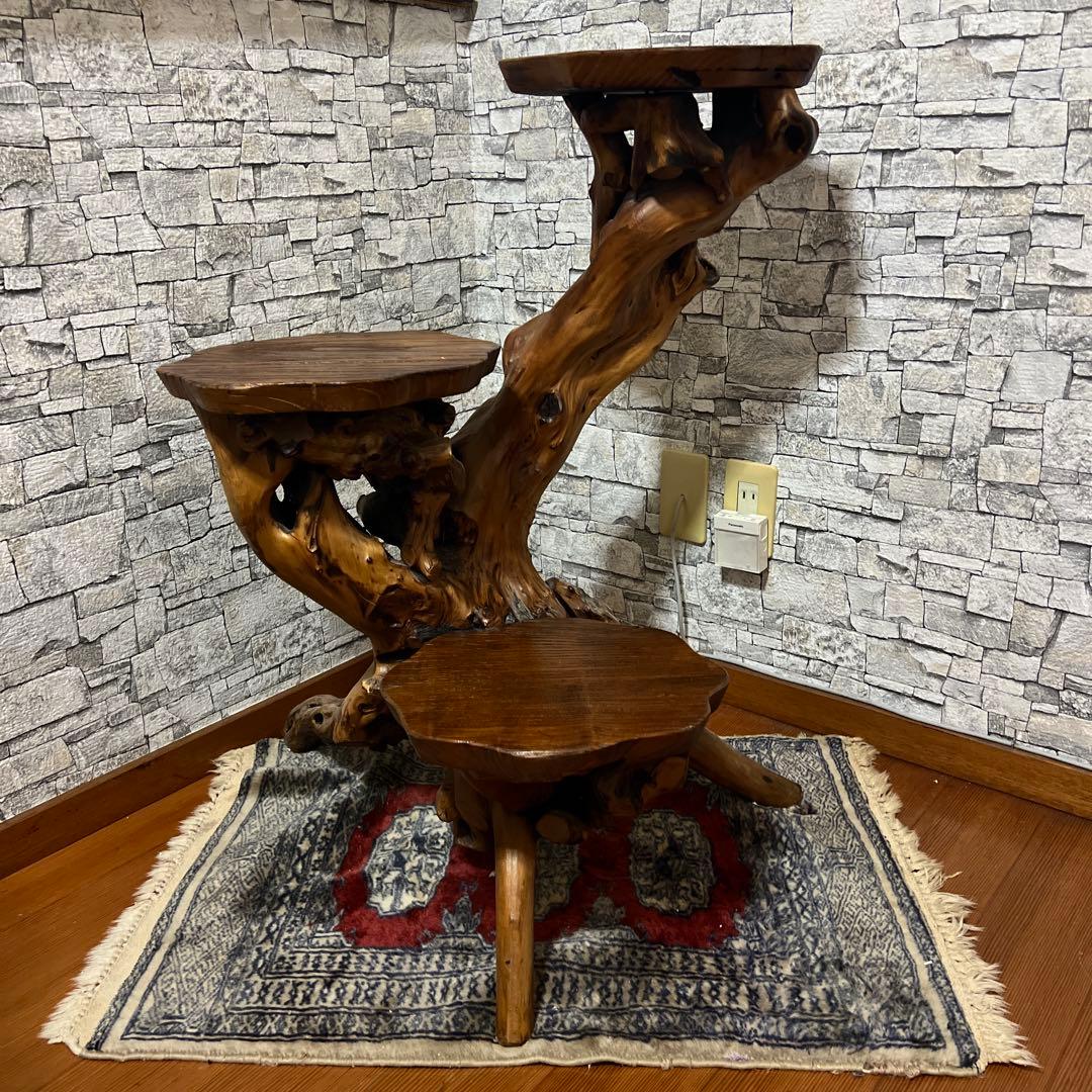 木製ツリースタイルフラワースタンド 3段式