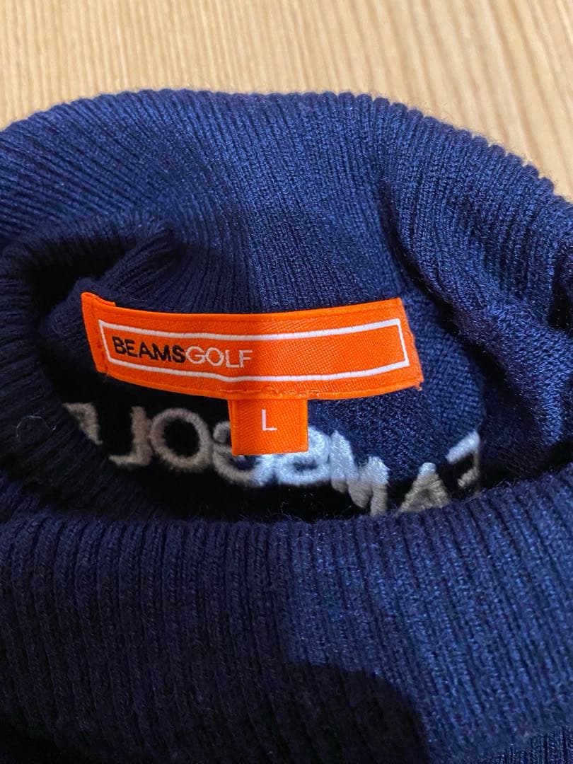 BeamsGolf ネイビー タートルネック セーター L