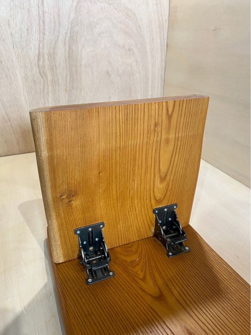 [即購入OK] 欅(けやき) 耳つき耳脚の折りたたみベンチテーブル　新品未使用