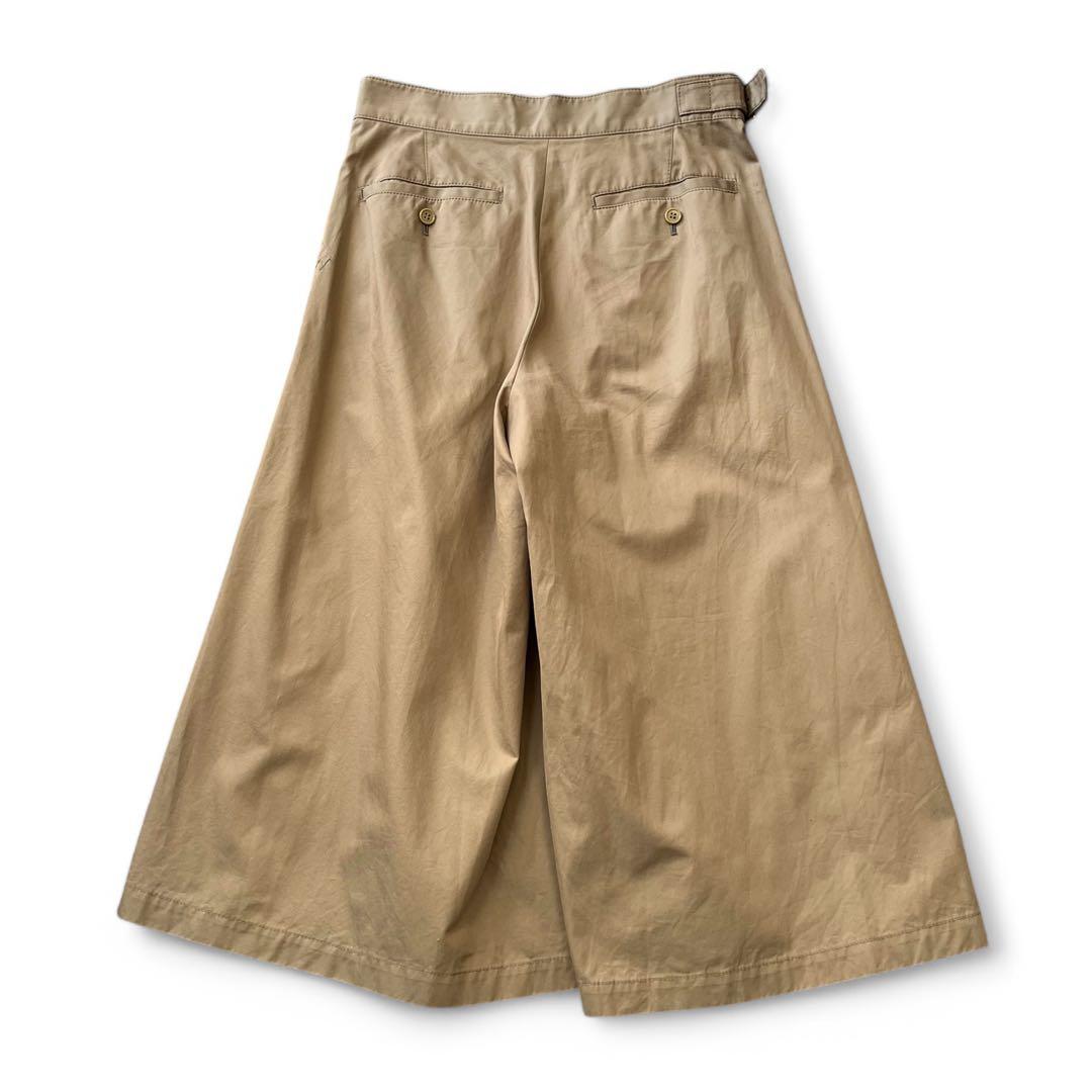 ジュンヤワタナベ チノ キュロット巻きスカート S ベージュ AD2016